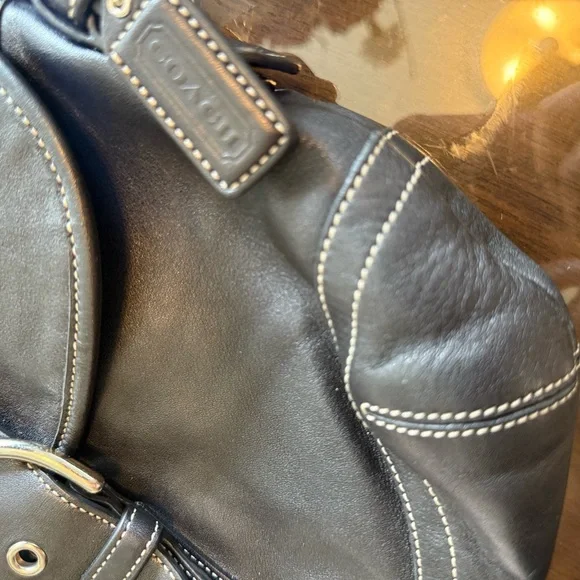 Vintage soho Coach Leather Shoulder Bag - Picture 5 of 12